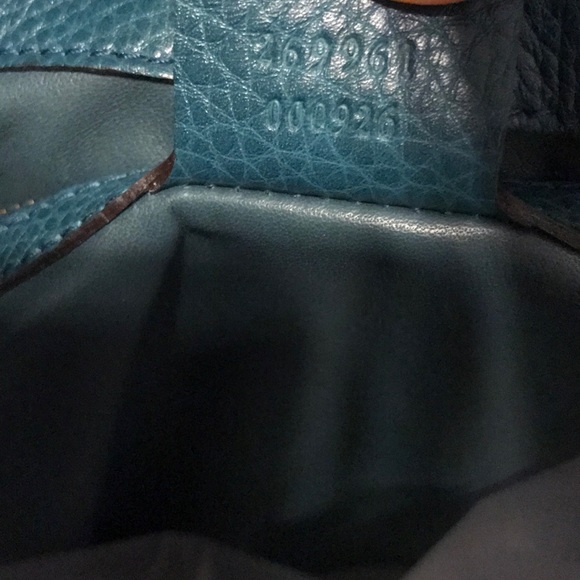 GUCCI Python Large Ride Bag Teal - Picture 8 of 8